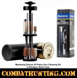 Mossberg Deluxe 53-Piece Gun Cleaning Kit In Shotgun Shell Case