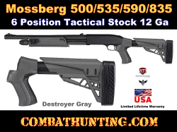Adjustable Tactical Alpha Stock /& Grip Mossberg 500 535 590 Maverick 88 W