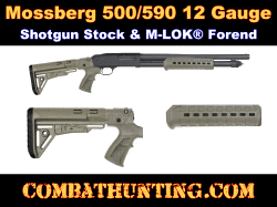 Mossberg 500/590 12 Ga FDE Pistol Grip Stock & M-LOK Forend
