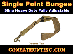 NcStar Heavy Duty Single Point Bungee Sling FDE/Tan
