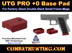 UTG PRO +0 Base Pad Glock Small Frame Matte Red Aluminum