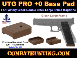 UTG PRO +0 Base Pad Glock Large Frame Matte Bronze Aluminum