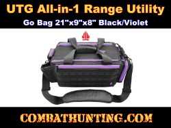 UTG All-in-1 Range Utility Go Bag 21"x9"x8" Black Violet