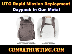 UTG Rapid Mission Deployment Daypack Gun Metal