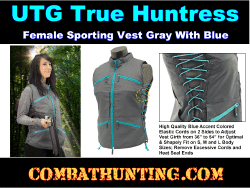 UTG True Huntress Female Sporting Vest Gray/Blue