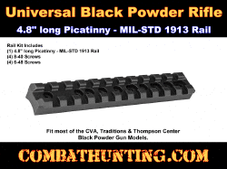 Picatinny Rail Kit For CVA Traditions Thompson Center Black Powder Gun Models