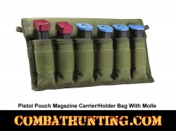 Military Green Pistol Pouch Magazine Carrier/Holder Bag