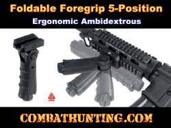 Folding 4 Position AR15 Forearm Grip