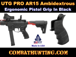 UTG PRO USA Made AR15 Ambidextrous Pistol Grip-Black