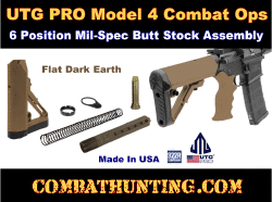 UTG PRO Model 4 6-Position Mil-Spec S1 Stock Assembly Kit FDE