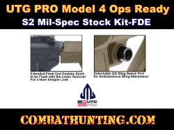 UTG PRO Model 4 Ops Ready S2 Mil-spec Stock Kit-FDE