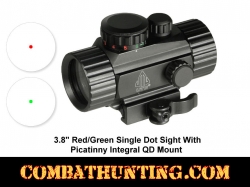 Red Green Dot Sight With QD Picatinny Mount