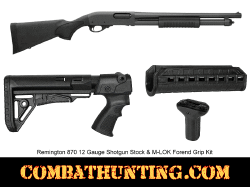 Remington 870 12 Gauge Shotgun Stock M-LOK Forend Grip Kit