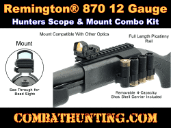 Remington 870® 12 gauge shotgun Scope & Mount Combo 3-9x32mm