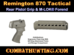 Remington 870 Pistol Grip & M-LOK Forend Upgrade Kit FDE/Tan