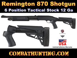 Remington 870, 887 Tactical Stock Six Position 12 Gauge