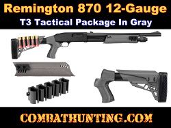 Remington 870 Tactical Stock and Forend Package In Gray