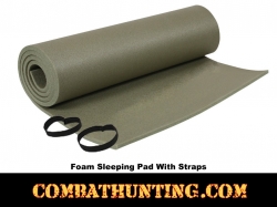 Olive Drab Foam Sleeping Pad With Ties