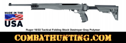 Ruger 10/22 Tactical Folding Stock Destroyer Gray Polymer