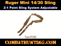 Ruger Mini 14/30 Sling Tan/FDE 2 Point Sling System