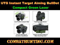 UTG Instant Target Aiming BullDot Compact Green Laser