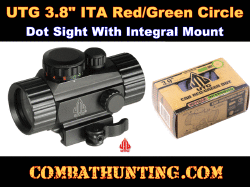 UTG 4" Compact ITA Red/Green Circle Dot Scope QD