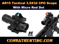 NcStar 3.5x32mm CPO Scope With Micro Red Dot