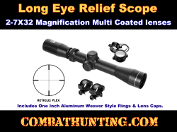 NcSTAR 2 - 7x32 mm AO Pistol Scope With Rings And Lens Caps