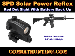 SPD Solar Power Reflex Red Dot Sight Black