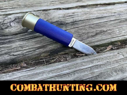 Shotgun Shell Knife Blue