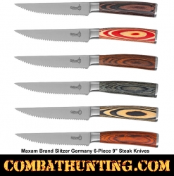 Slitzer Germany 6-Piece 9 Inch Steak Knife Set