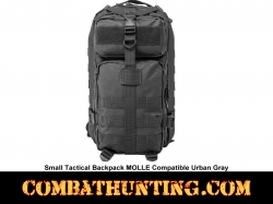 Small Tactical Backpack Urban Gray MOLLE Compatible