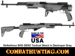 ATI Strikeforce SKS Gen2 Stock Folding Stock Destroyer Gray