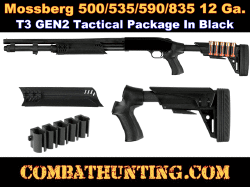 Mossberg 500/535/590/835 12 Ga T3 GEN2 Stock Forend Package Black