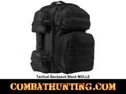 Tactical Backpack Black MOLLE