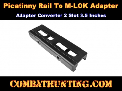 Picatinny Rail To M-LOK Adapter Converter Two Slot