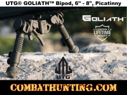 UTG® GOLIATH™ Bipod, 6" - 8", Picatinny