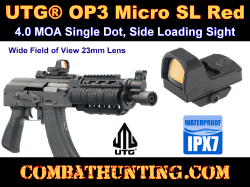 UTG® OP3 Micro SL Red 4.0 MOA Single Dot Side Loading
