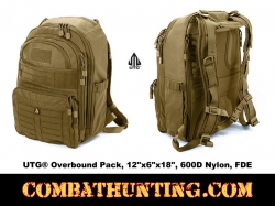 UTG Overbound Pack 12"x6"x18" 600D Nylon FDE