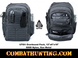 UTG Overbound Pack 12"x6"x18" 600D Nylon Gun Metal