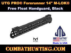 UTG PRO® Forerunner 14" M-LOK AR-15 Free Float Handguard Black
