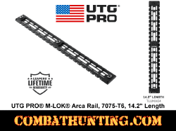 UTG PRO M-LOK Arca Rail, 7075-T6 14.2" Length