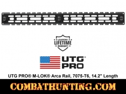 UTG PRO M-LOK Arca Rail, 7075-T6 14.2" Length