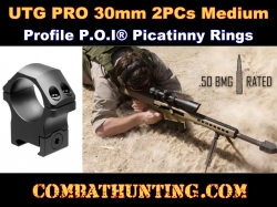 UTG PRO 30mm/2PCs Medium Profile P.O.I Picatinny Rings