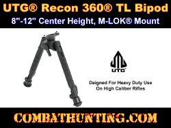 UTG Recon 360 TL Bipod 8"-12" Center Height M-LOK Mount