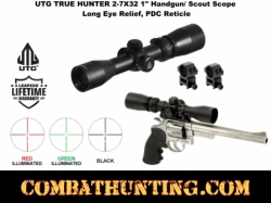 UTG 2-7X32 Long Eye Relief Scout Scope Up To 25" PDC Reticle