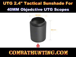 UTG 2.4" Tactical Sunshade for 40MM Objedctive UTG Scopes