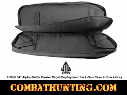 UTG® 34" Alpha Battle Carrier Sling Pack Black/Gray