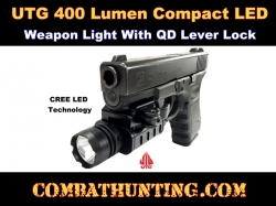 UTG 400 Lumen Compact LED Weapon Light with QD Lever Lock