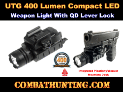 UTG 400 Lumen Compact LED Weapon Light with QD Lever Lock